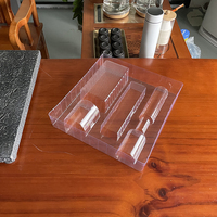 Plateau d'emballage cadeau en blister transparent personnalisé en PET/APET, plateau intérieur en plastique thermoformé avec séparateurs