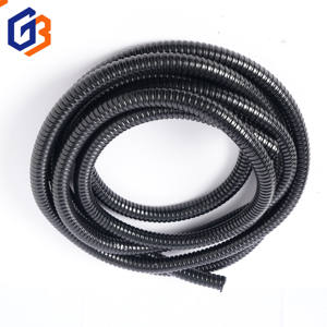 GUBEN DN25 亜鉛メッキ鋼 <span class=keywords><strong>PVC</strong></span>プラスチック被覆金属ホースケーブルコンジットベローズ ブラック フレキシブル 耐燃性 -40~+150 - Product Image 4
