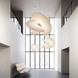 Loft Chandelier Three-headed E27 Round Pendant <b>Light</b> For Staircase Living Room <b>Dining</b> Room Bedroom Artistic Design - Product Image 3