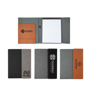 Laser engravable khoảng trống 7 "x 9" da máy tính xách tay danh mục đầu tư với trifold thiết kế và <span class=keywords><strong>notepad</strong></span>, thích hợp cho các biểu tượng tùy chỉnh - Product Image 5