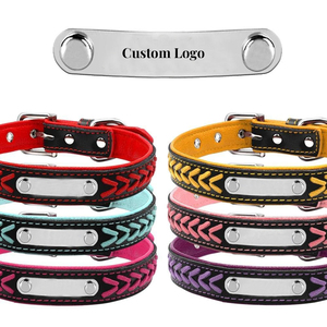 カスタマイズ可能なマルチカラー取り外し可能な金属タグ付きペットカラー犬 & 猫のための調整可能な首輪 - Product Image 2