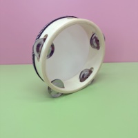 Wholesale 6-inch Natural Wood Tambourine Instrument Customized Color Logo Water-Resistant