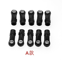 Embouts de tige en nylon M4 avec pivot en acier pour voiture RC 1/10 1/8 Axial SCX10 Traxxa s TRX4 TRX6 pour garçons