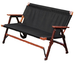 Good Quality Outdoor Leisure Garden Foldable Loveseat <strong>Bench</strong> <strong>Camping</strong> 2 Person Twin Size Folding <strong>Bench</strong> - Product Image 1