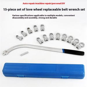 Oem Aanpasbare 12-hoek Zeshoekige Pruimenauto-Ventilatorsleutel Set Motorriem Schroefdraaier Verwijderingsgereedschap Met Metrisch Momentsleutel - Product Image 2