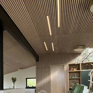 防音パネル無垢材材材材ベニヤ遮音材mdf akupanel木材スラット壁と吊り天井をカスタマイズ - Product Image 4