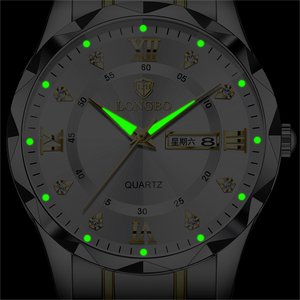 Reloj de negocios clásico de marca original <span class=keywords><strong>LONGBO</strong></span> 83715 con logotipo personalizado, reloj de pulsera con puntero luminoso para hombre, cuarzo japonés Movt - Product Image 6
