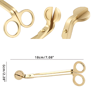 定制标志蜡烛护理套件 | 多色灯芯修剪器和鼻烟器套装 | 金色/青铜/黑色原始设备制造商ODM - Product Image 2