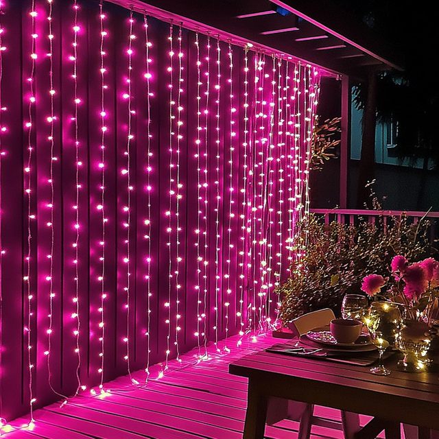 New IP65 Waterproof LED Garland Holiday Snowflakes Curtain String Fairy Lights Hanging Icicle Christmas Tree Party Home Decor