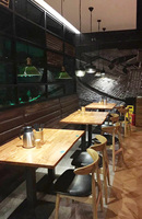 Meubles de restaurant de qualité supérieure sur mesure, ensemble de salle à manger, chaise et table