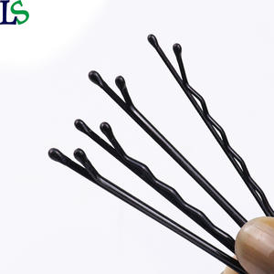 Venta al por mayor de metal negro horquilla flequillo cabeza pinzas fijas accesorios para el cabello en forma de U peluquería horquillas - Product Image 5