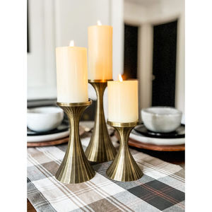 Centros de Mesa, Nuevo Portavelas Moderno para Navidad, Portavelas de Aluminio Más Vendido - Product Image 1