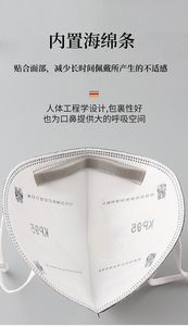 Masker KN95 dengan Tali Pengikat Telinga, Katup, dan Karbon Aktif 7-Lapisan untuk Perlindungan Industri - Product Image 2