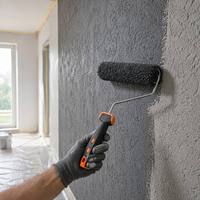 Rouleau à peinture professionnel en nylon robuste de 9 pouces pour plâtre lisse, mastic mural, brosses de rénovation personnalisables