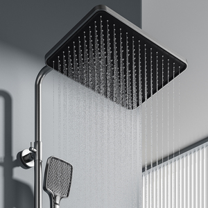 Ensemble de douche mural moderne à affichage numérique, <span class=keywords><strong>thermostat</strong></span> intelligent, lumière <span class=keywords><strong>d</strong></span>'<span class=keywords><strong>ambiance</strong></span> LED, en laiton, <span class=keywords><strong>prix</strong></span> de gros - Product Image 5
