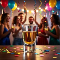 Gelas Shot Tequila Mini Berkualitas Tinggi Grosir 30ml, Set Gelas Wine Sublimasi Custom, Grosir 6/12 Pcs