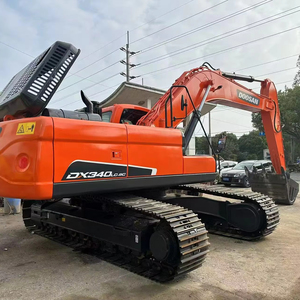 รถขุดมือสอง DOOSAN DX340 34 ตัน รถขุดไฮดรอลิกแบบตีนตะขาบ DX140LC DX225LC อุปกรณ์ก่อสร้าง สภาพดี - Product Image 1