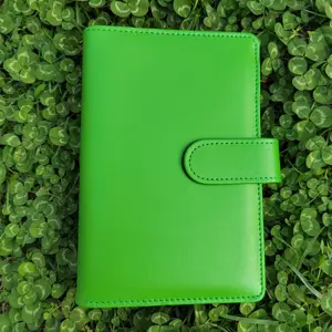 Grosir Kustom Perencana Binder Notebook A5 A6 Cincin Binder Bujet Pu Kulit Binder Klip Notebook Planner Organizer