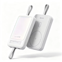 Batterie externe magnétique sans fil 10000 mAh pour cadeaux d'affaires, recharge rapide, portable, mince, personnalisable avec logo
