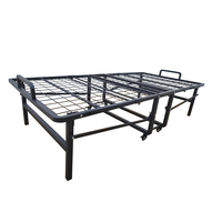 Usine de lit pliant portable double simple de haute qualité pour hôtel Lit moderne plié en Chine