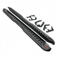 Marchepieds latéraux sportifs tout-terrain noir mat personnalisables à fixation par boulons pour Colorado/Navara/Triton/Fortuner/Hilux