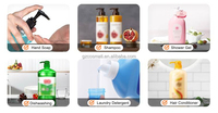 Agitateur homogénéisateur en acier inoxydable pour la production de shampoing, détergent et savon liquide, avec pompe à moteur et configuration mobile