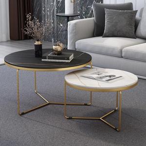 Offres Limitées <span class=keywords><strong>Table</strong></span> Basse <span class=keywords><strong>de</strong></span> Salon Design Rond Élégant avec Plateau en Pierre Durable <span class=keywords><strong>de</strong></span> Luxe Léger et Pieds Dorés - Product Image 3