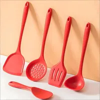 Offre Spéciale : Ensemble de 5 Ustensiles de Cuisine en Silicone Résistants à la Chaleur – Spatules de Cuisson Économiques pour la Maison et la Cuisine