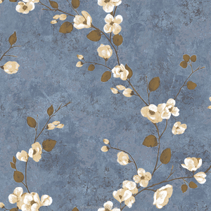 <span class=keywords><strong>Carta</strong></span> da <span class=keywords><strong>Parati</strong></span> Verde con Design di <span class=keywords><strong>Alberi</strong></span> e Fiori, Motivo Naturale - Product Image 3