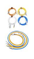 Câble de Charge USB jaune 6A en alliage de Zinc 6mm à Charge rapide, connecteur de Type C à C en Silicone