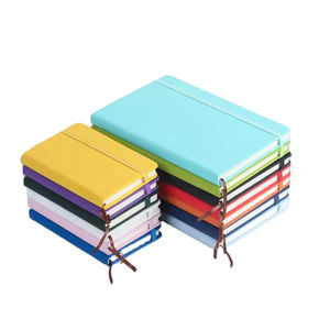 Carnet à couverture rigide en PU A5/A6 avec logo personnalisé imprimé, bande élastique, marque-page multifonctionnel, agenda/journal - Cadeau de haute qualité - Product Image 1