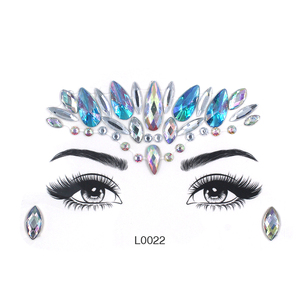 Pegatina de Cristal Autoadhesiva para el Cuerpo |   Pezoneras Brillantes para Halloween, Carnaval y Festivales de Música - Product Image 3