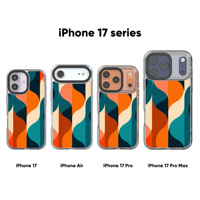 Étui de téléphone portable magnétique Shine-E Luxury TPU+PC pour 13/14/15/16 Pro Max/Air - Impression personnalisée, coques arrière remplaçables