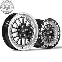 Jantes forgées Viaol Drag Racing Pack 117x4.5/18x5 Skinny avant + 15x10/11/12 Beadlock arrière compatibles avec Ford Mustang Challenger/Charger