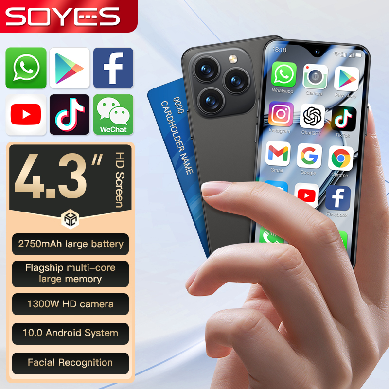 グローバルSOYES xs18 Pro Max 4.3インチHDIPSミニAndroidフォン