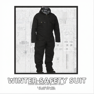 Overol de Trabajo de Alta Visibilidad para Hombre, Aislado, Impermeable, Transpirable, de Poliéster, para Invierno, Uniforme de Trabajo - Product Image 2