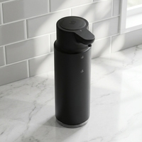 Distributeur automatique de savon liquide intelligent de bureau moderne, rechargeable par USB, en acier inoxydable 304, pour salle de bain et usage domestique, de fabrication OEM d'origine.