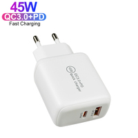 Chargeur 45W de haute qualité Type C pour iPhone 16 15 14 pour Samsung charge Super rapide 45W double Port QC 3.0 18W chargeur Portable