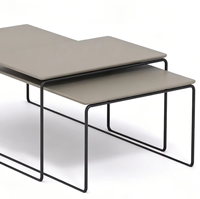 Table basse rectangulaire en acier, prix d'usine, pour salon, table à thé