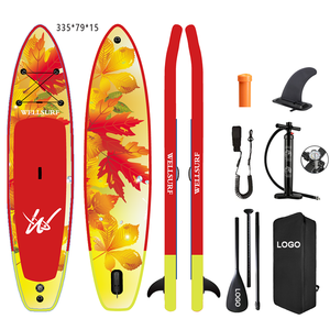 ผลิตบอร์ดยืนพายแบบเป่าลม ขนาด 335 ซม. 11 ฟุต ยี่ห้อ SUP Stand up Aufblasbares Board Sup Padel Surfbrett SUP Paddle Board - Product Image 5