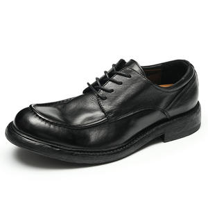 Botas de Cuero Genuino para Hombre, Diseño Clásico, Otoño-Invierno 2025, Cómodas, Impermeables, Antideslizantes, con Suela de Goma - Product Image 1