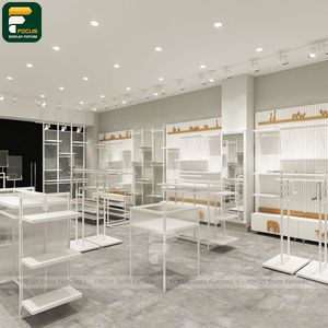 Présentoir de Vêtements Contemporain à Rails Ouverts, Armoire Suspendue pour Vêtements, Présentation Visuelle Optimisée - Product Image 5