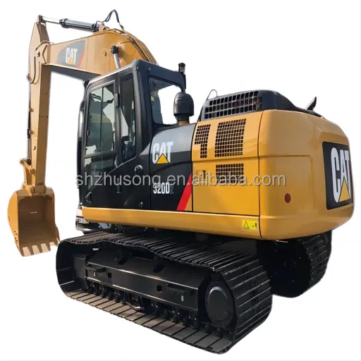 Mühendislik ve inşaat için Caterpillar ekskavatör kullanılan cat 320 320D 20 ton hidrolik paletli kullanılmış ekskavatör