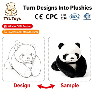Oso de Peluche Personalizado, Panda de Peluche, Animal de Peluche Relleno de Algodón PP Suave, Compañero Acogedor, OEM ODM, Regalo al por Mayor - Product Image 4