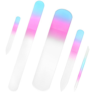 Lima de Uñas de Vidrio con Logotipo Personalizado, Lima de Manicura de Doble Cara Colorida con Diseño Ergonómico - Product Image 1
