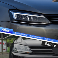 Ensemble de phares LED KGKB pour VW Jetta Sagitar MK6 2012-2018, mise à niveau style R8, lentille de projecteur, plug and play