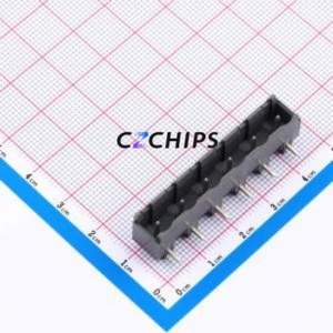 122-M-211/06 Plug-in Terminal Block Through hole Component (THT),P=7.5mm Connector 1x6P 7.5mm Gray Right Angle Pin - Product Image 1