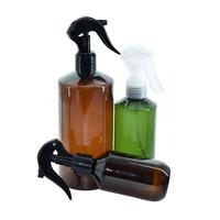 Flacon pulvérisateur à épaule inclinée en PET de 50 ml et 100 ml, ambre, vert, transparent, en plastique, pour parfum d'intérieur, pulvérisateur à gâchette portable, flacon cosmétique