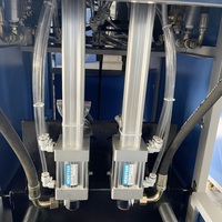Machine de fabrication de bouteilles en plastique semi-automatique pour boissons pour animaux de compagnie, jus, bocaux, machine de soufflage par étirage, machine de moulage