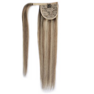 Extensión de <span class=keywords><strong>Cola</strong></span> de Caballo de <span class=keywords><strong>Cabello</strong></span> Humano <span class=keywords><strong>Natural</strong></span> Real - Product Image 1